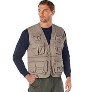 Outdoor Vest Utility Hunting Fishing Hiking Shooting Multi Pocket Survival Gear
